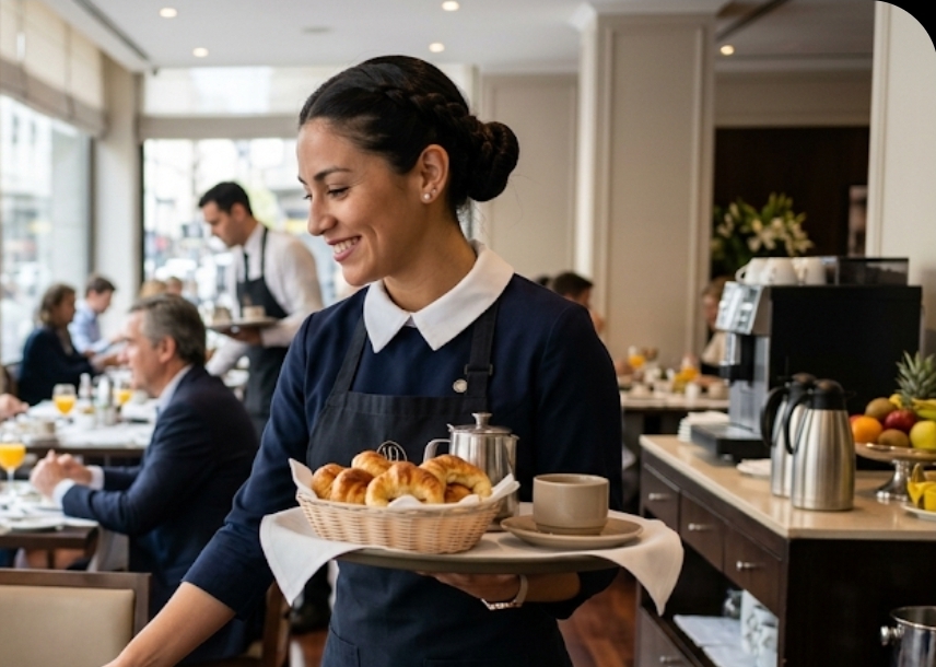 Camareroa de Hotel - Atención al Cliente ​Domestiko