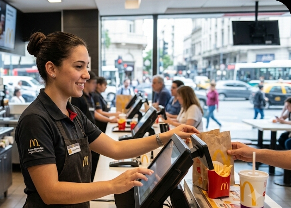 Trabajadora de Atención de Mostrador y Servicio al Cliente